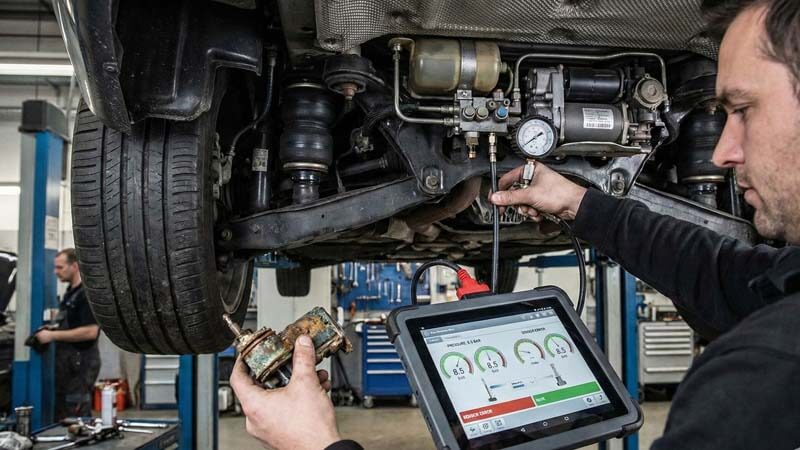 Проверка уровня давления и датчиков