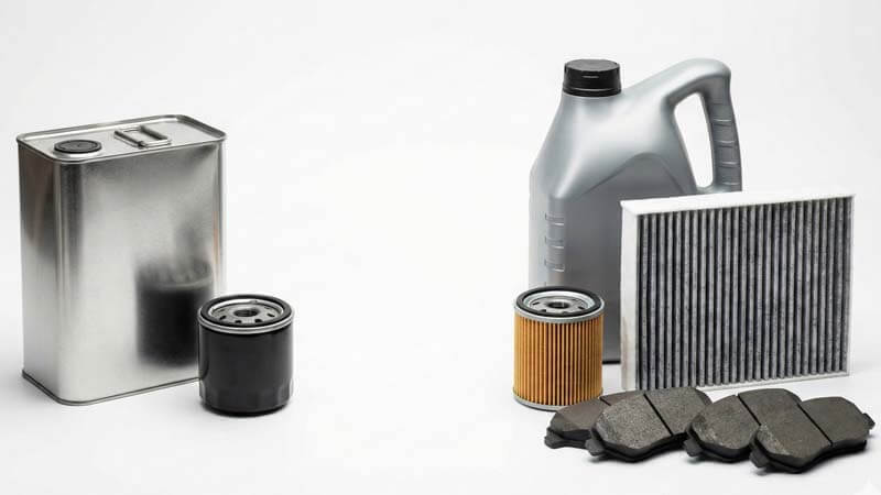 Сравнение набора запчастей для Service A и Service B Мерседес