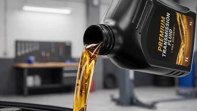 Заливка трансмиссионного масла в автосервисе